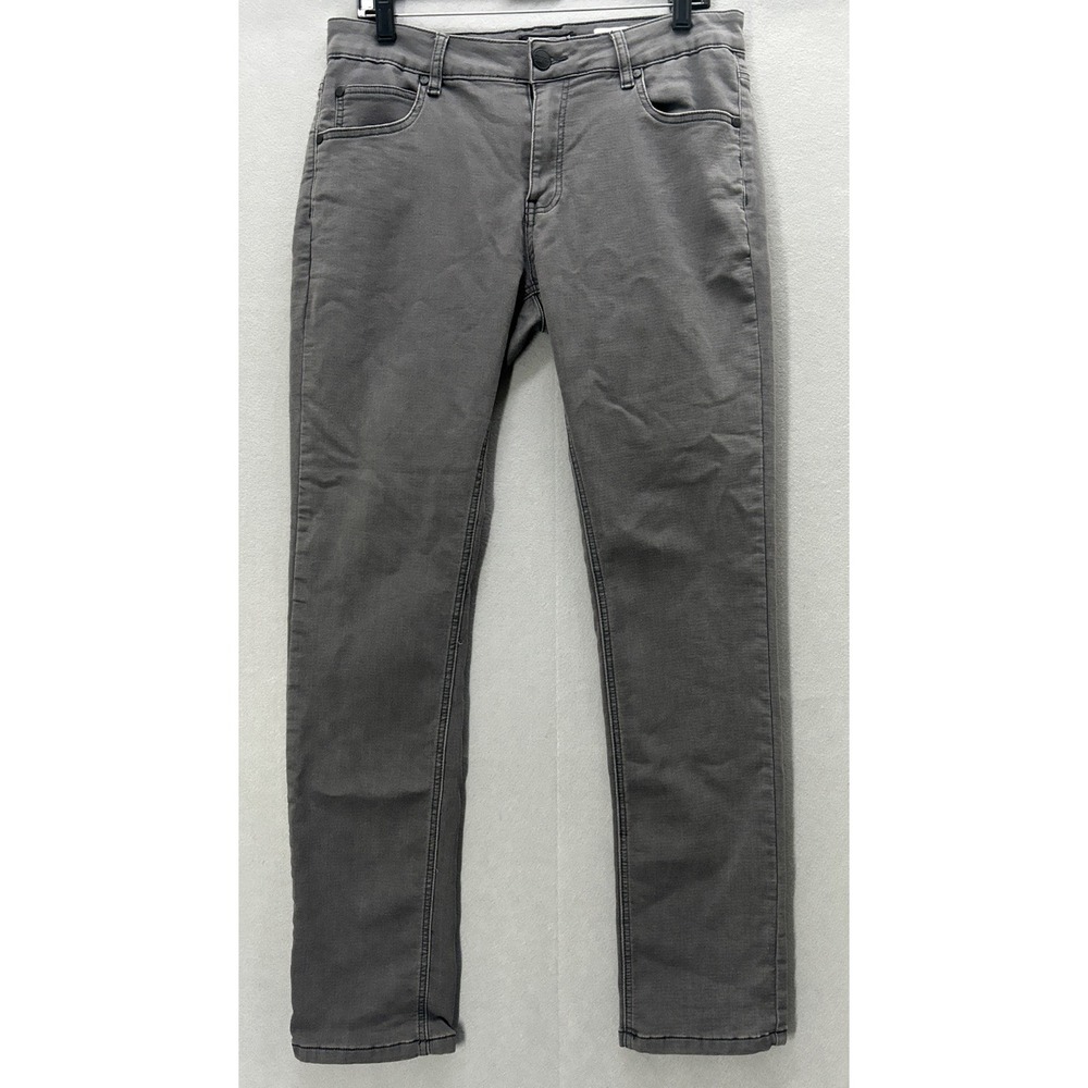 Ezekiel 305 Chopper Slim Straight Gray Stretch Denim Jeans Size Men 33Wx31L